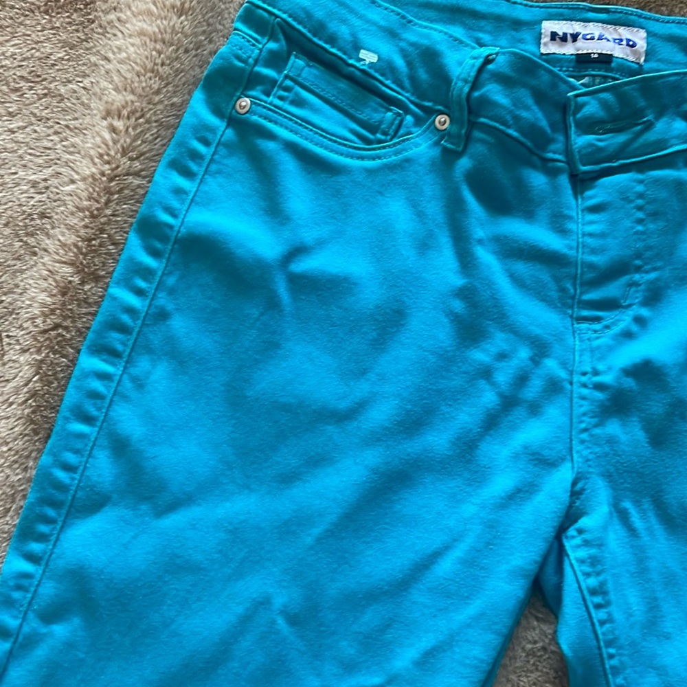 Nygard Vibrant Blue Ankle Skinny Pants - Size 14 - Picture 15 of 16